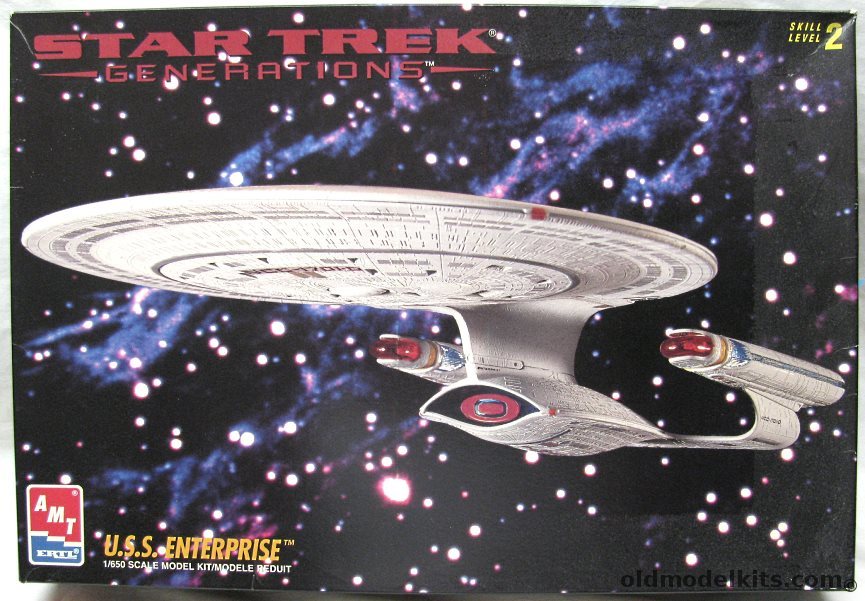 AMT 1/650 Star Trek Generations Enterprise D   NCC-1701-D, 8793 plastic model kit